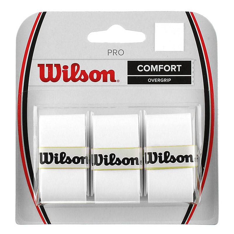 Pack de 3 Overgrips Wilson para Raqueta de Tenis Wilson Pro Blanco