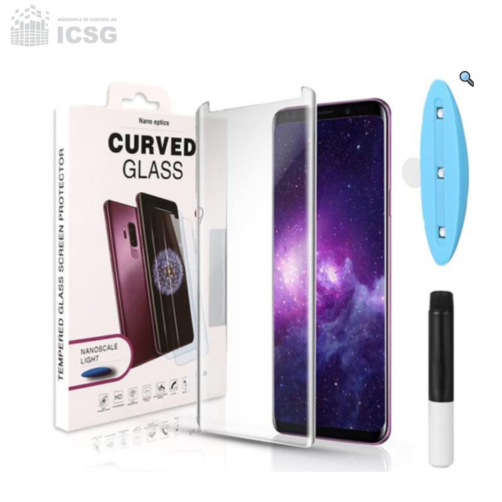 Mica Vidrio Ultraresistente Curvo UV Samsung S9 PLUS + REGALO