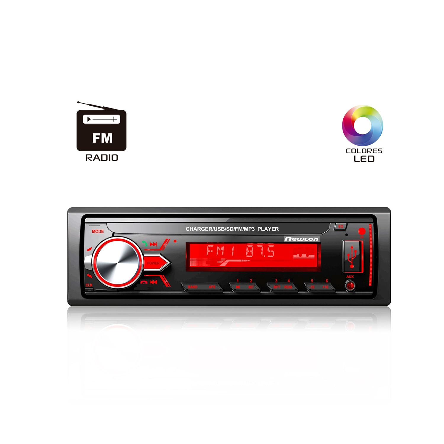 Autorradio Newton Toretto NW 502 USB/BT