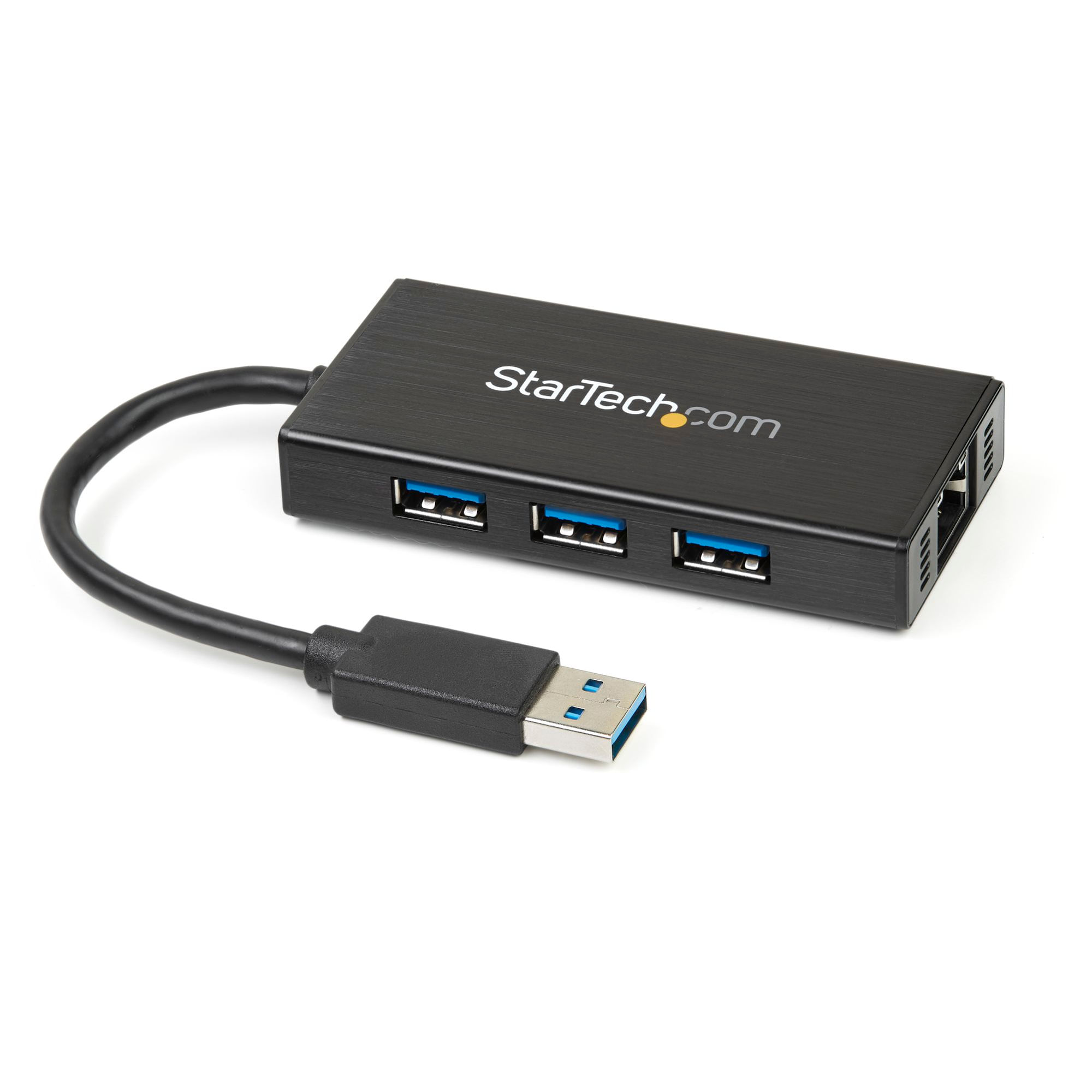 Hub Startech 3 Puertos USB 3.0 UASP de Aluminio Ethernet Gigabit - ST3300GU3B