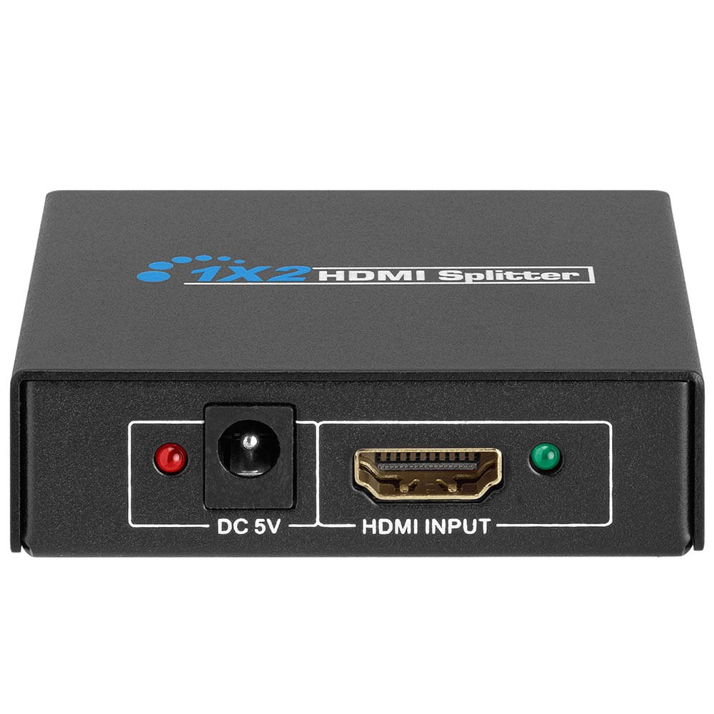HDMI Splitter 1 x 2 1.4 Full HD 4K Multiplica Señal Conecta 2 TV Negro
