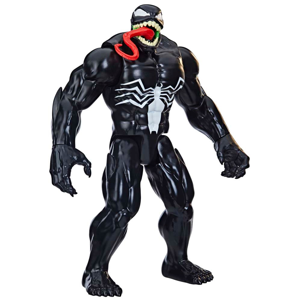 Marvel SPIDERMAN: Titan Hero Series - Figura de Acción De Lujo De Venom De 30 Cm