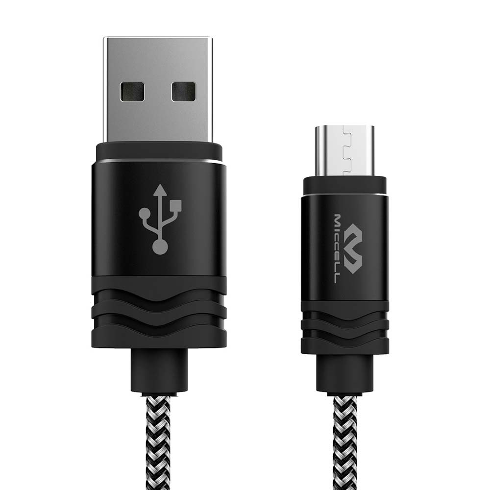 Cable Miccell micro USB nylon 2m