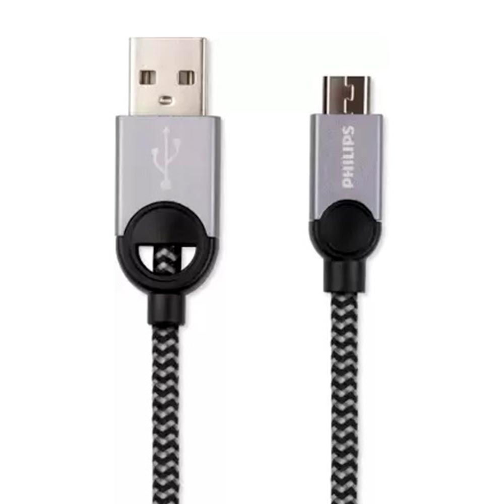 Cable usb a micro usb Gris/Negro